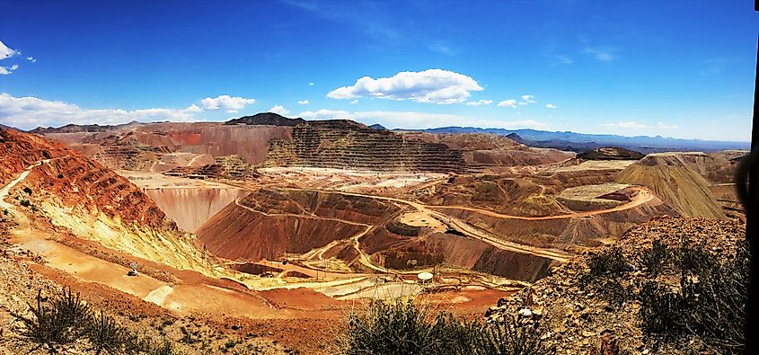Overlooking Morenci Mine, Arizona.