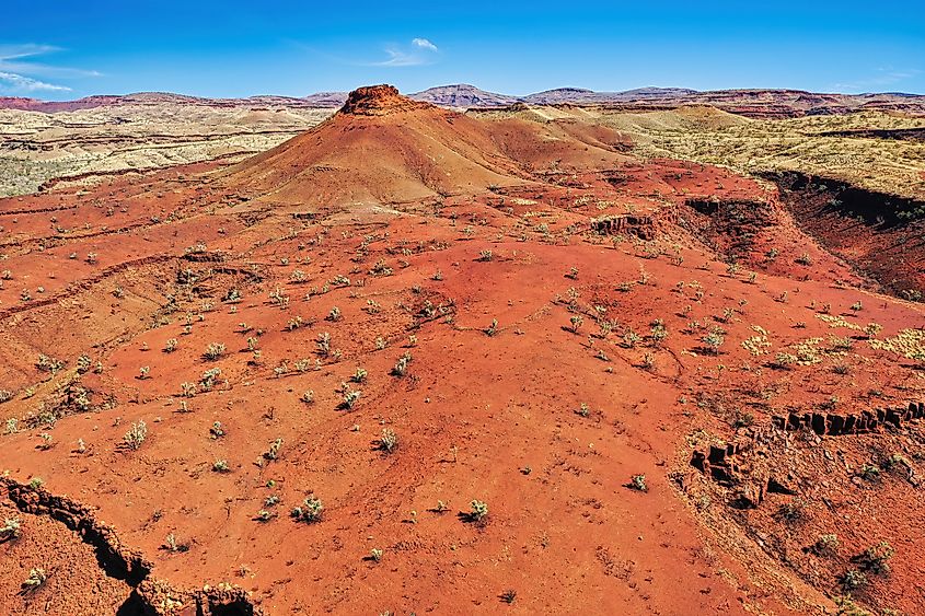 Pilbara is a region in Northern Western Australia known for the red earth and its vast mineral deposits in particular iron ore.