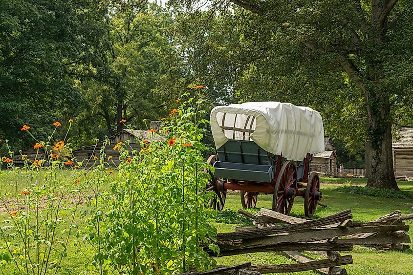 Lincoln New Salem State Historic Site in Petersburg, Illinois.