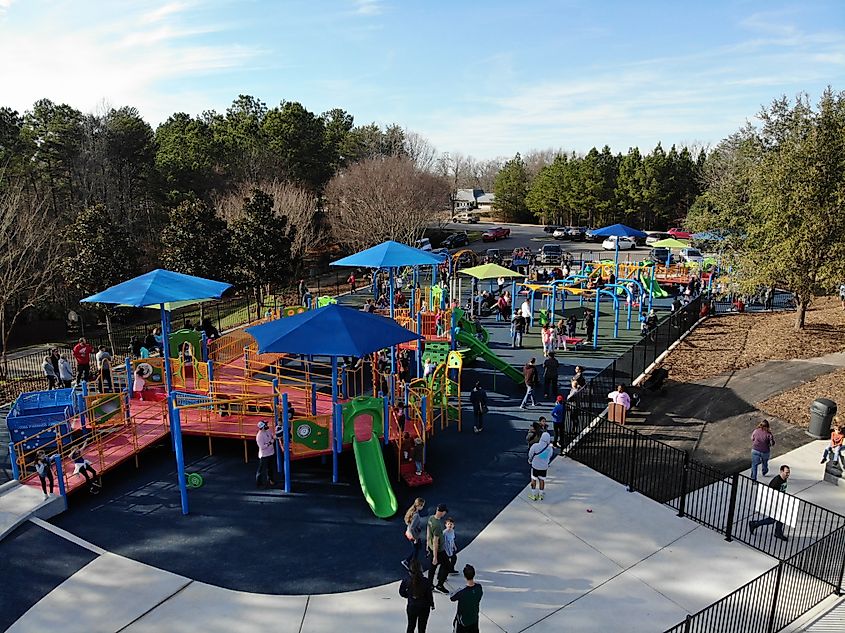 Trailhead Park - Tega Cay, SC Inclusive Playground Grand Opening