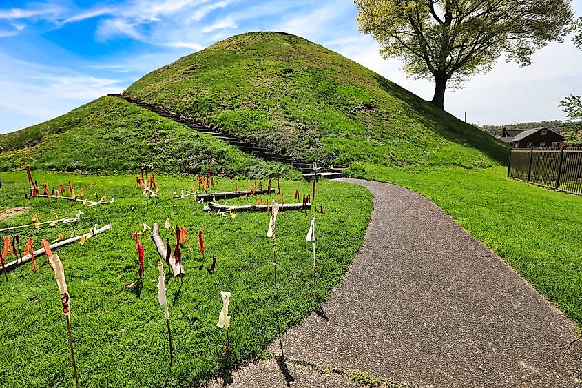 Grave Creek Mound in Moundsville, West Virginia.