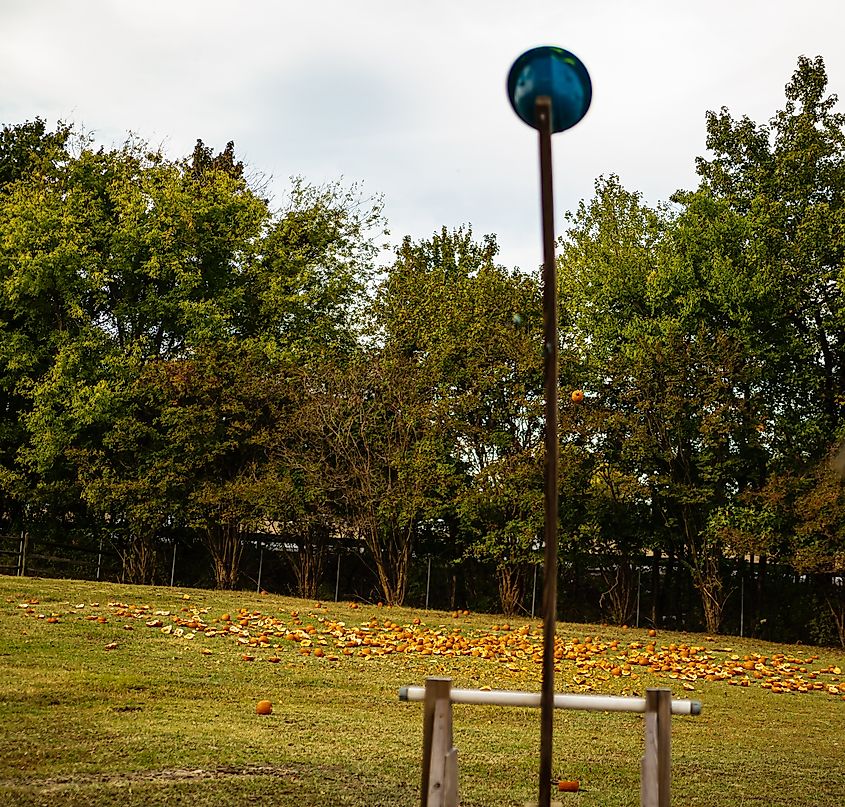 A Fall Festival launcher used for a pumpkin festival such as in Clayton. Image Credit Fourteen_mm_bokeh via Shutterstock.