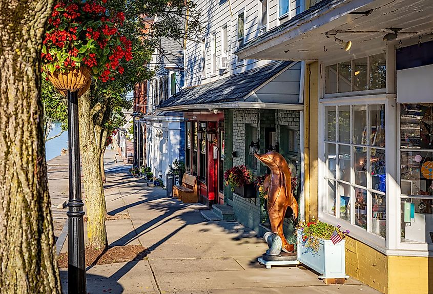 Bristol, Rhode Island's historic district.