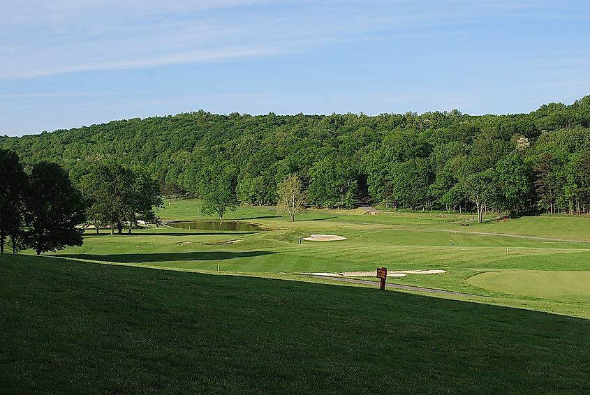 Golf course in Cacapon Resort State Park, located near Berkeley Springs, West Virginia.