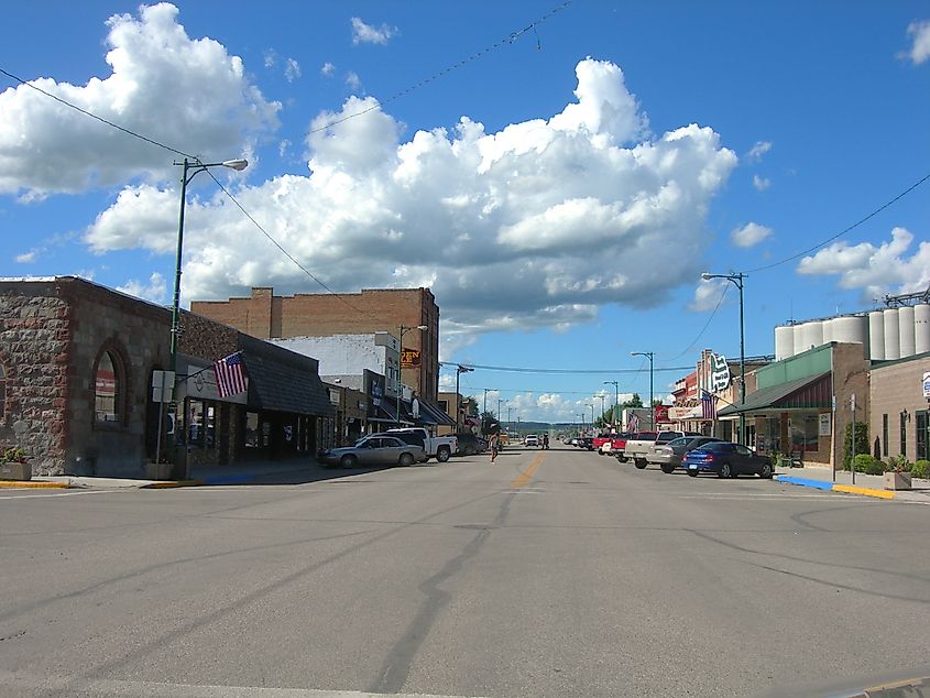 Downtown Bottineau, North Dakota.