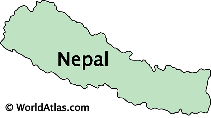 Nepal In World Outline Map Nepal Maps & Facts - World Atlas