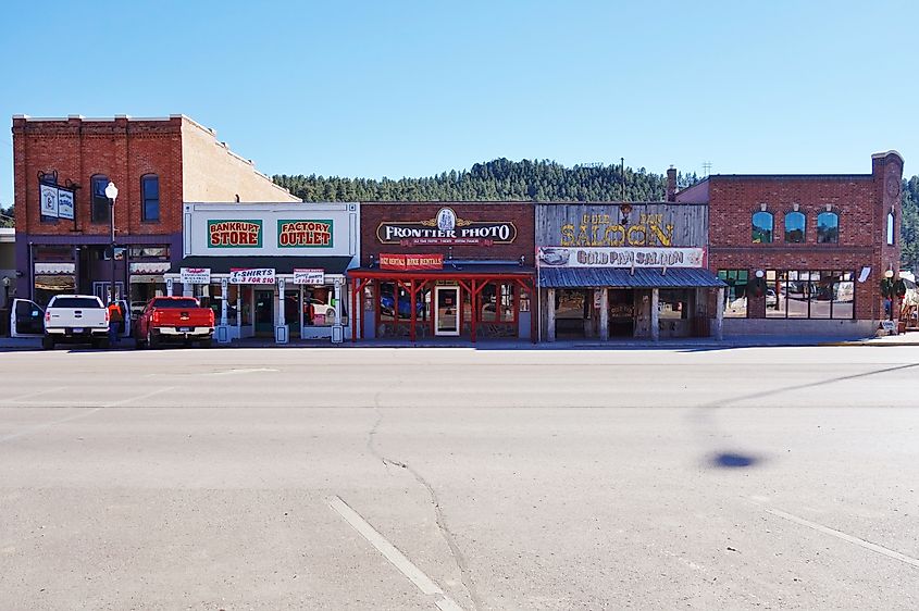 Street view of Custer, South Dakota.