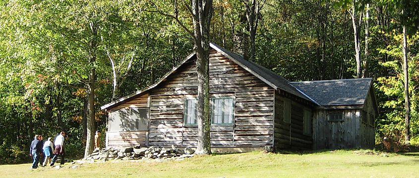 Robert Frost Cabin in Ripton, Vermont.