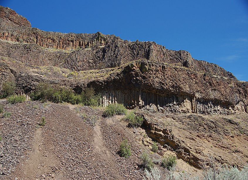 The scenic Douglas Creek Canyon in Washington