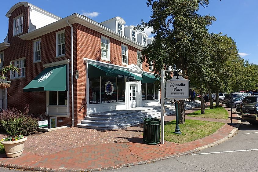 Magnolia Place in the center of Pinehurst Village, North Carolina