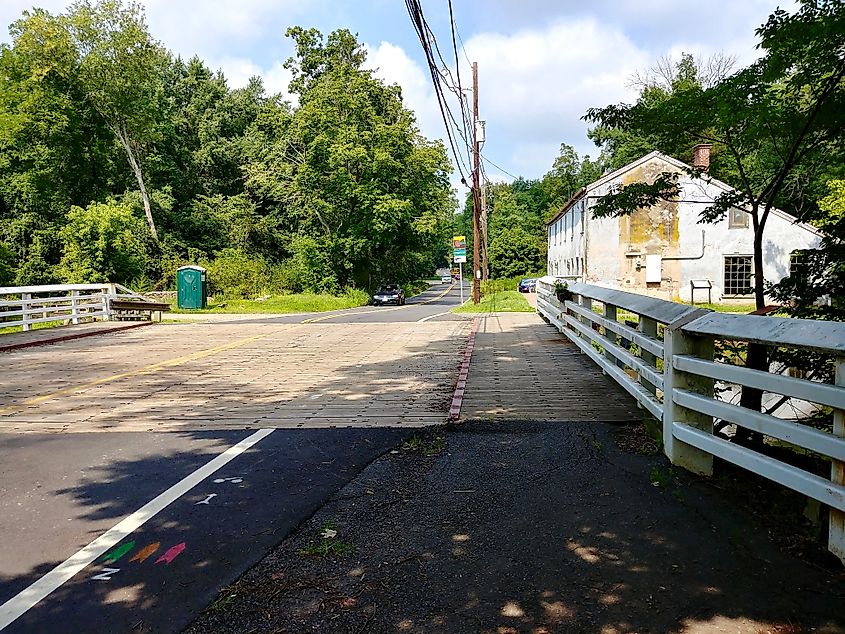 View along the Millstone Valley Scenic Byway