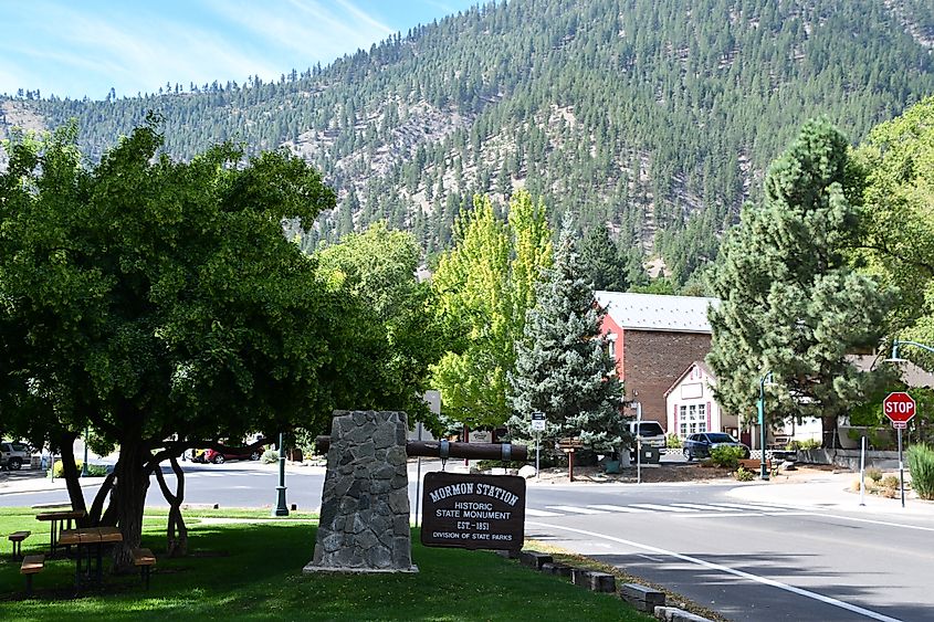 Mormon Station State Historic Park in Genoa, Nevada,