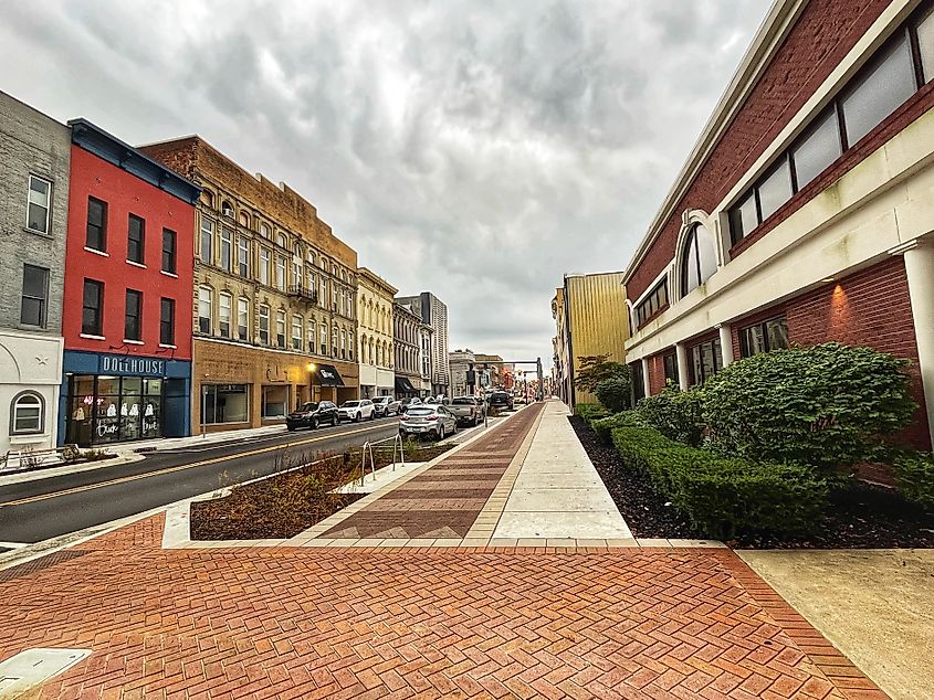 Street view in Richmond, Indiana