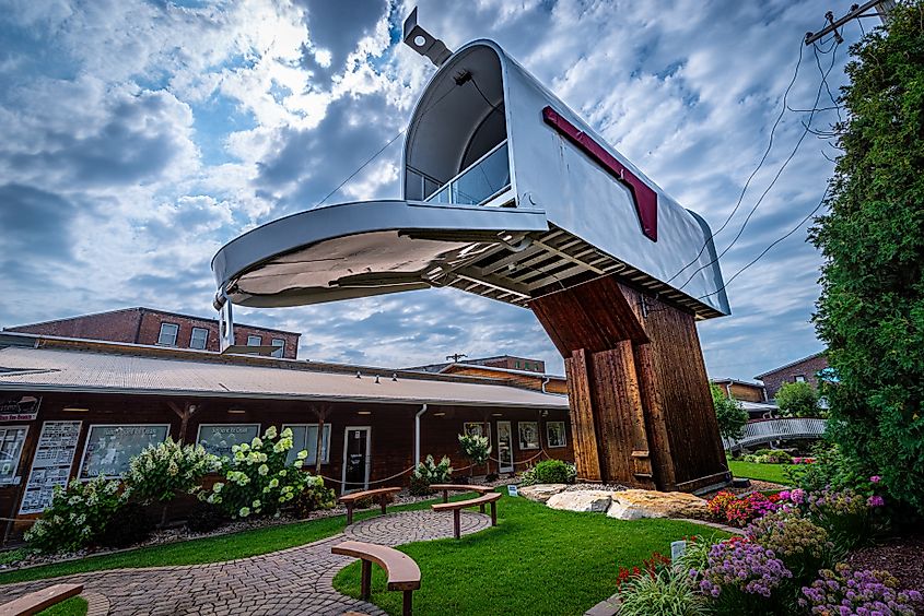 A giant mailbox in Casey, Illinois