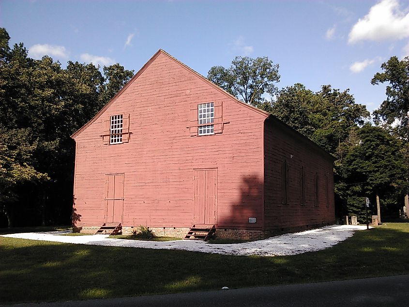 Old Christ Church, near Chipman's Mill (of which only dam remains)