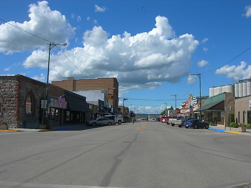 Downtown Bottineau North Dakota
