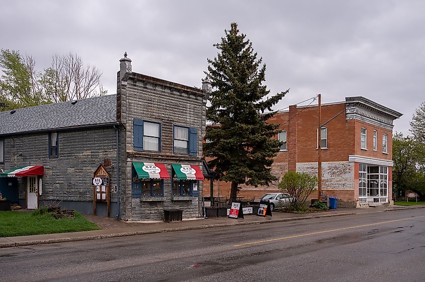 Okotoks, Alberta: Exterior facade of the R.F.G. Italian Bistro in Okotoks.