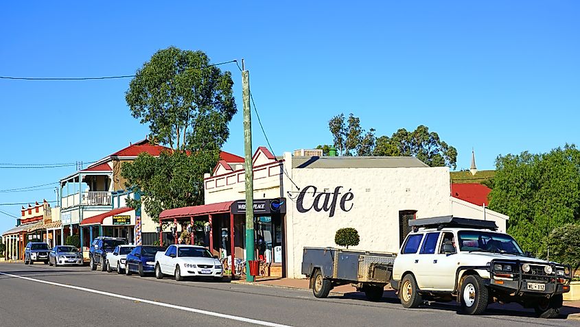 View of Northampton on the Coral Coast in Western Australia.
