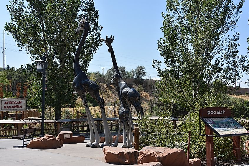 Entrance to Utah's Hogle Zoo in Salt Lake City