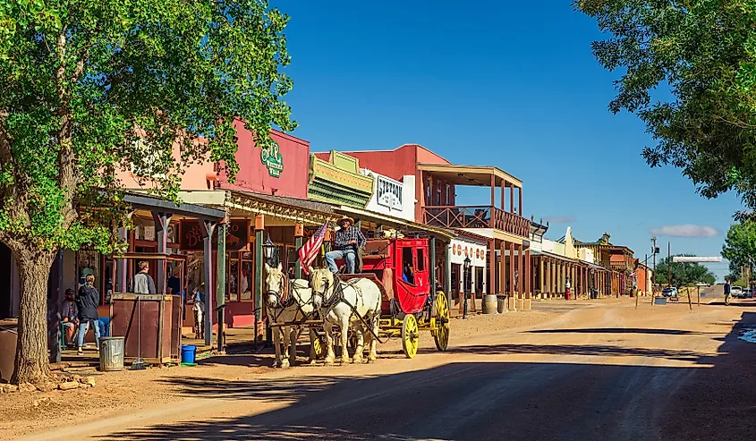 Historic Allen Street in Tombstone, Arizona.