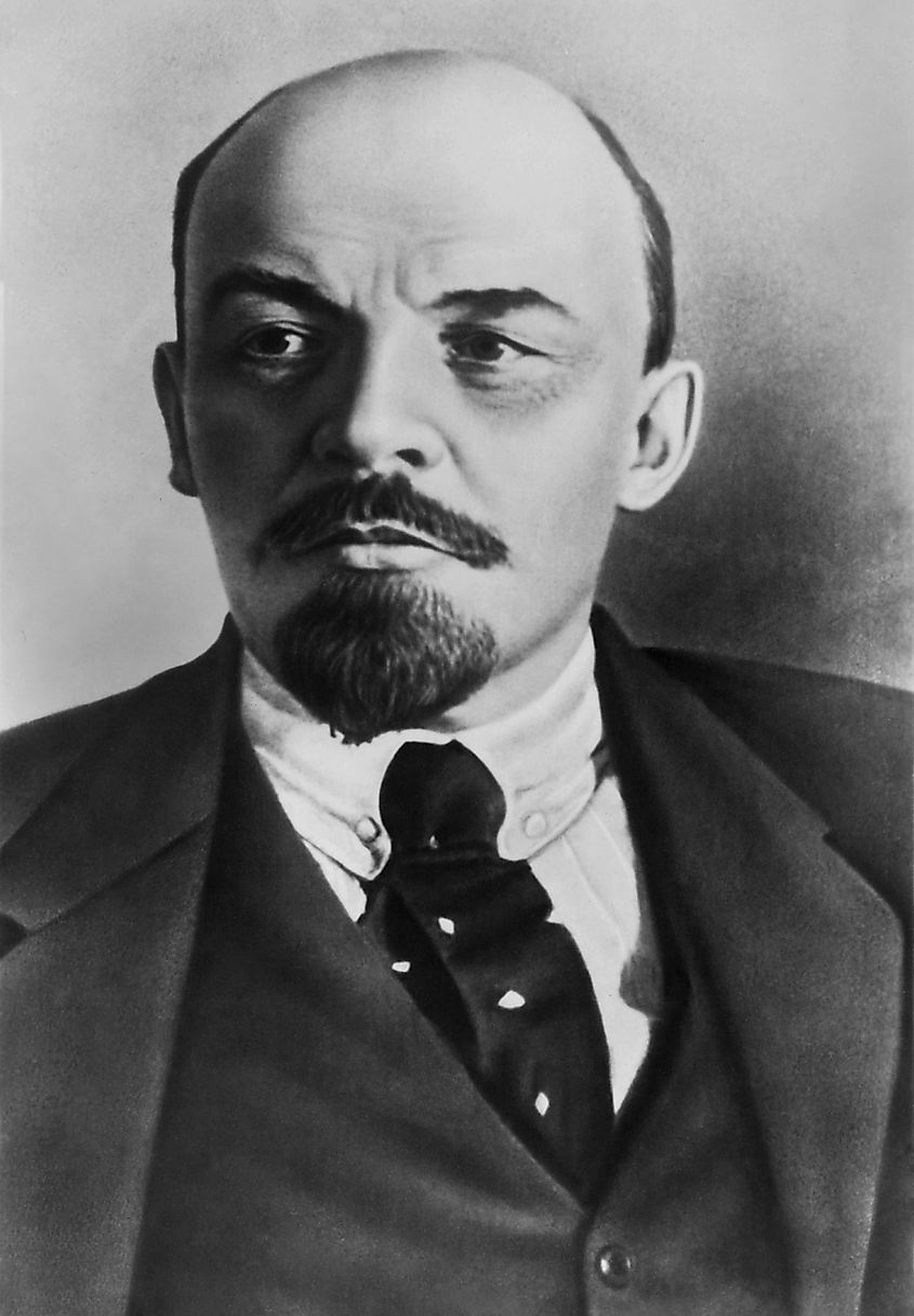 Vladimir Ilyich Ulyanov Lenin, leader of the Bolshevik Revolution. 