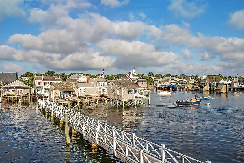 Nantucket Harbor - View in Early morning light.