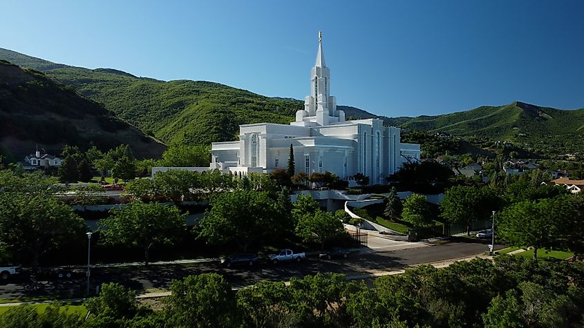 The Bountiful Utah Temple.