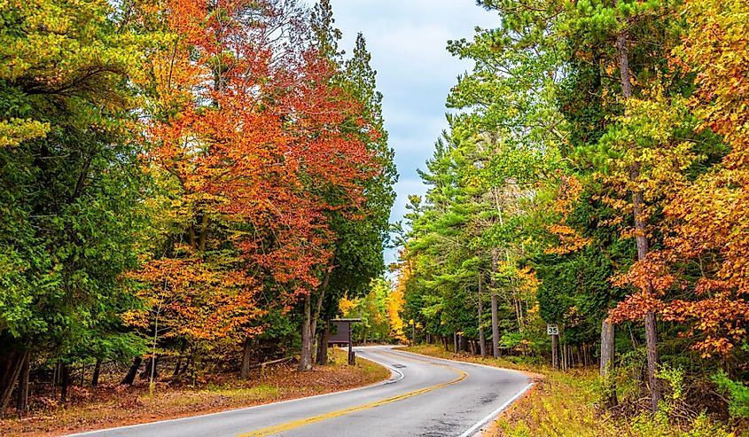 Point Beach State Park in Wisconsin of USA