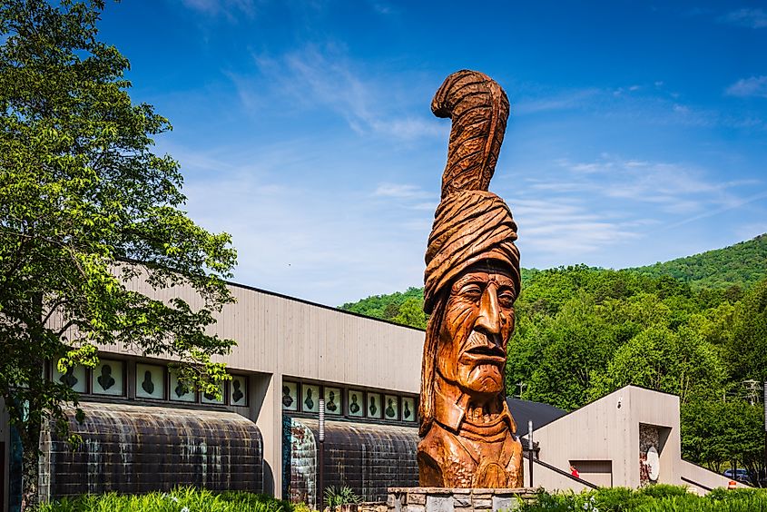 A scenic view in Cherokee, North Carolina