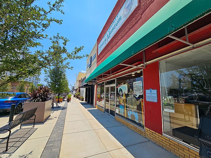 Views along Harrison Avenue in historic downtown Panama City. Editorial credit: VioletSkyAdventures / Shutterstock.com