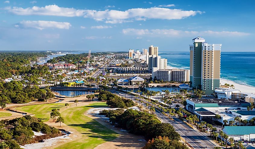 Panama City Beach, Florida, view of Front Beach Road