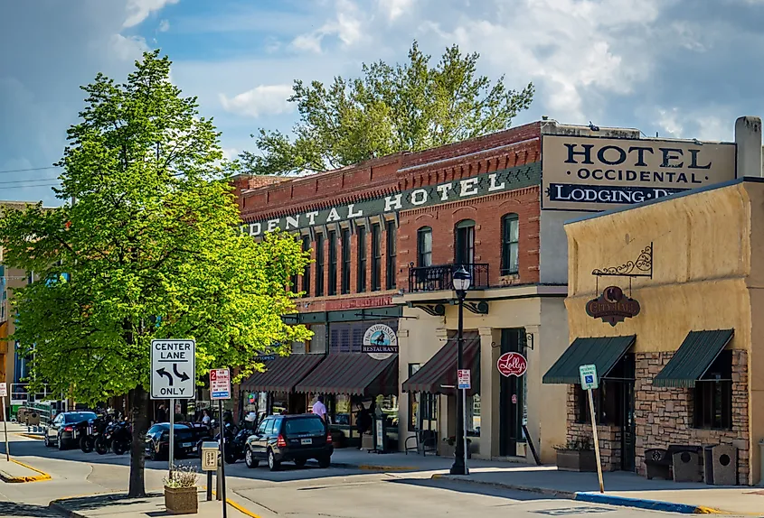 The Occidental Hotel Lodging and restaurants in the city of Buffalo, Wyoming.
