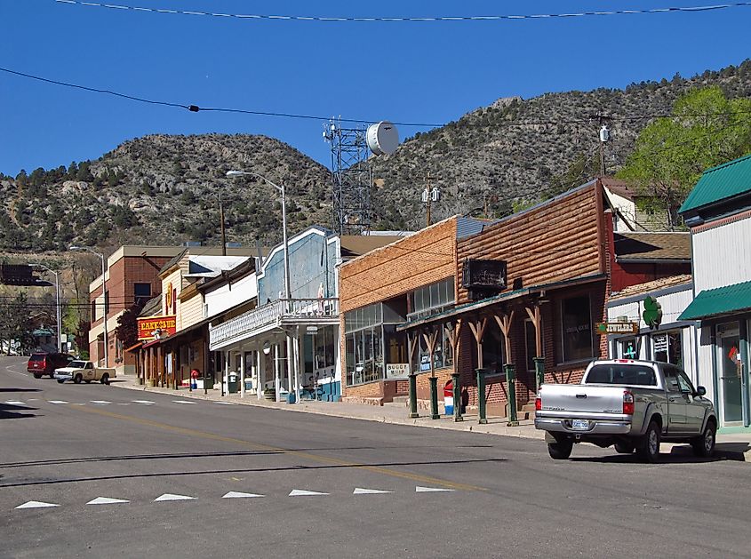 The silver mining town of Pioche, Nevada.