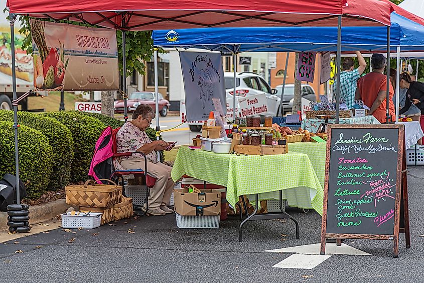 Watkinsville, Georgia: Small town farmers' market