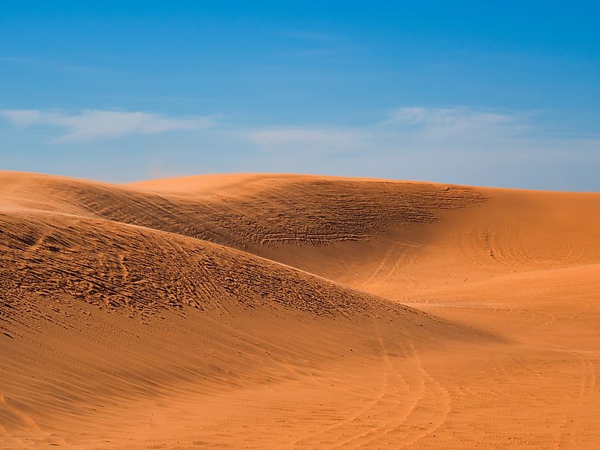 Sand dunes in the Little Sahara State Park near Waynoka in Oklahoma.