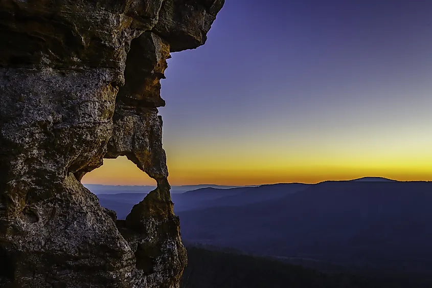 Boston Mountains from an overlook in the Ozark National Forest