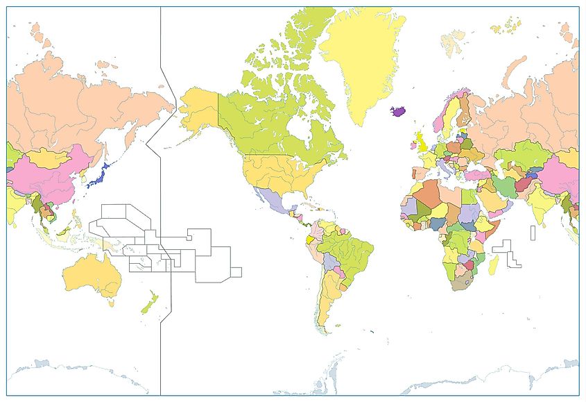 world map international date line