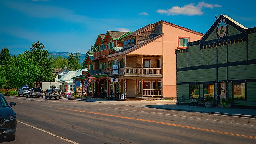 Driggs in Teton Valley is one of the best outdoor recreation destinations for hiking, biking, camping, golfing, and skiing in the U.S. Editorial credit: NayaDadara / Shutterstock.com