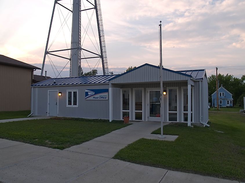 U.S. Post Office in Hazelton, North Dakota.