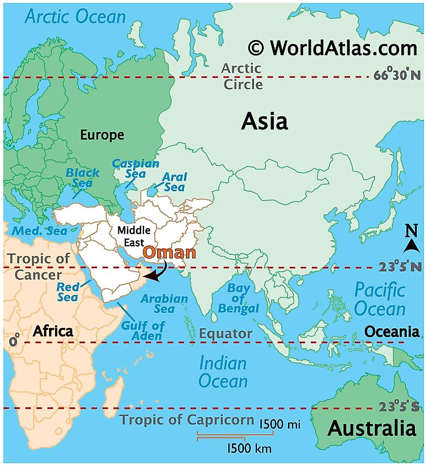 Noman Country In Map Oman Maps & Facts - World Atlas