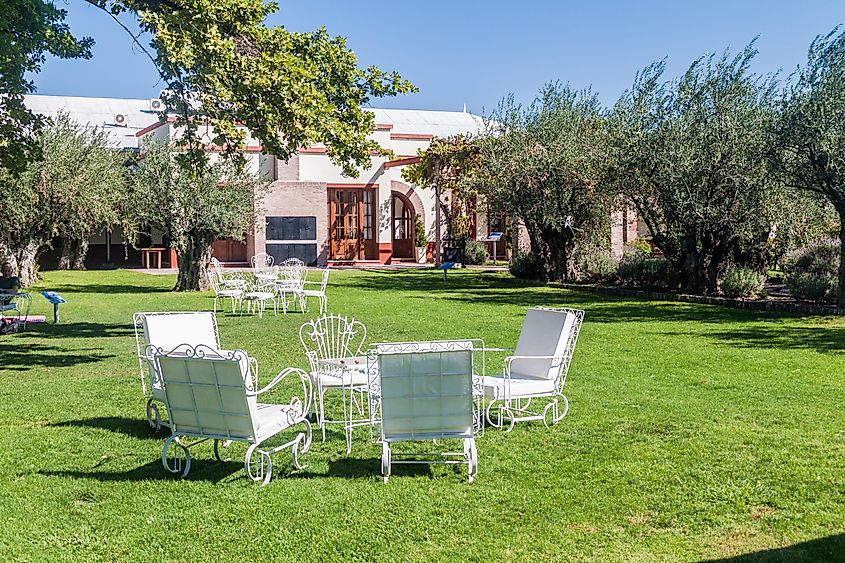 Garden of winery Altavista in Chacras de Coria, Argentina. Editorial credit: Matyas Rehak / Shutterstock.com