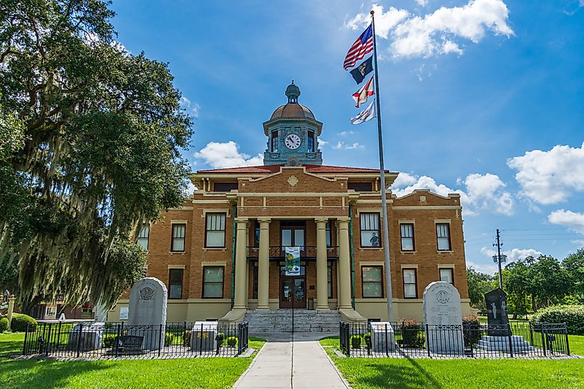 Old Citrus County Courthouse Heritage Museum in Inverness, Florida. Editorial credit: Sunshower Shots / Shutterstock.com