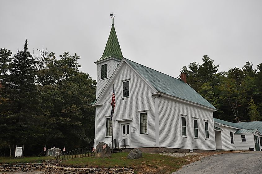 Chapel, museum, and town offices, Albany, New Hampshire.