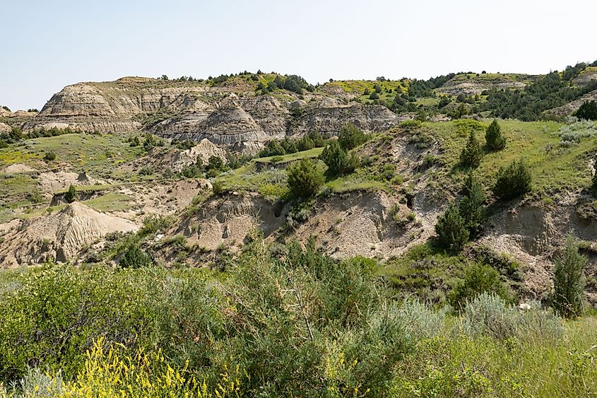 A rugged trail in Theodore Roosevelt National Park, not far from Bismarck, North Dakota.