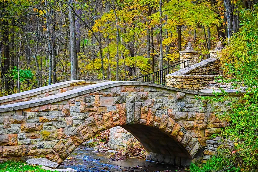 Dunning Springs Park in Decorah, Iowa.