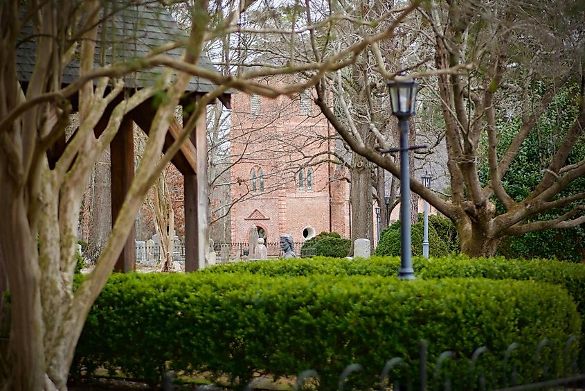 St Lukes Church and Cemetery in Smithfield Virginia