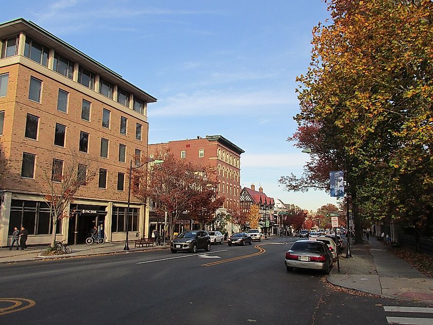 Nassau Street in Princeton, New Jersey.