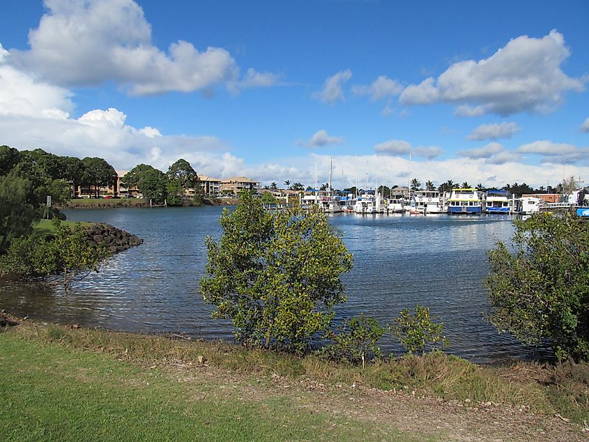 Tweed Marina at Tweed Heads, New South Wales.