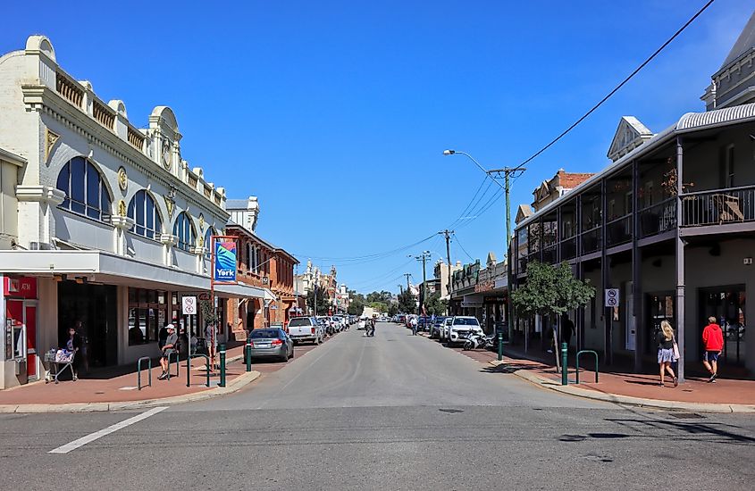 York, Western Australia on a clear day.