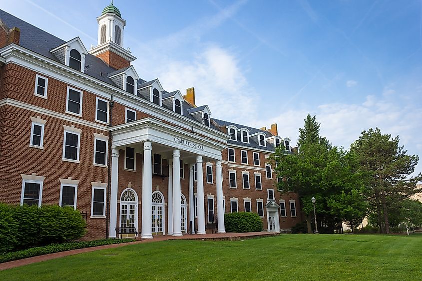 Graduate Life Center at Virginia Tech University in Blacksburg, Virginia. Editorial credit: Bryan Pollard / Shutterstock.com